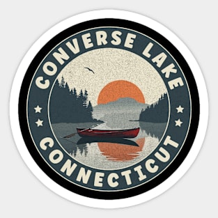 Converse Lake Connecticut Sunset Sticker